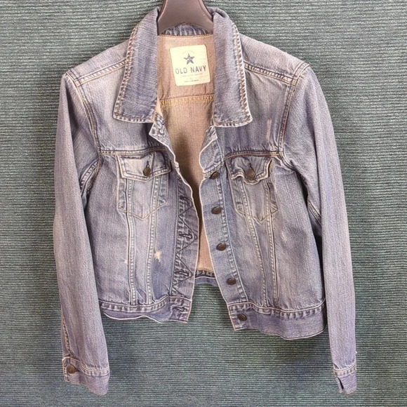 For Kitty Rescue!  Old Navy Youth Distressed Denim Jacket - Picture 12 of 16